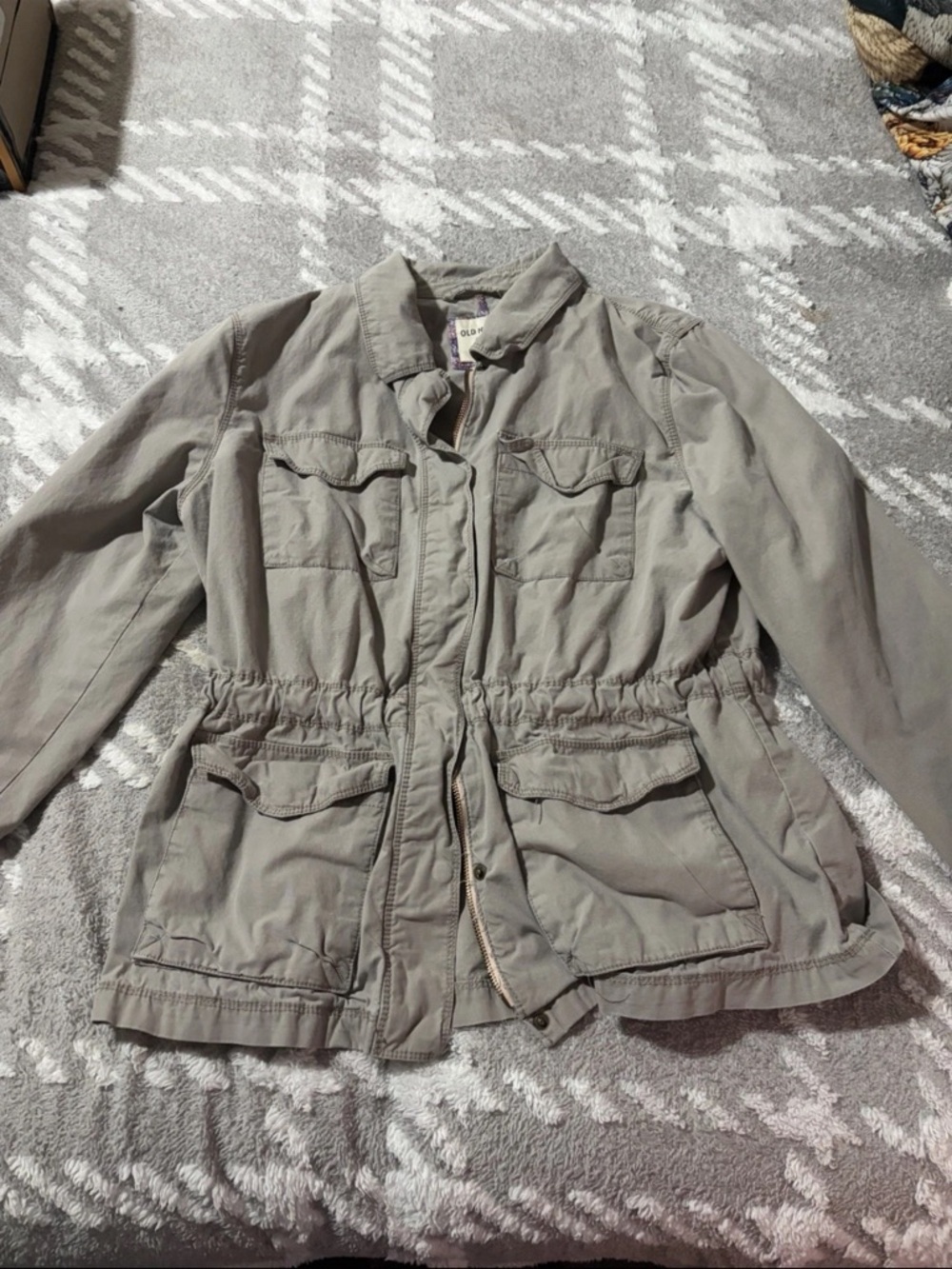 Old Navy Women's Utility Jacket - Light Gray